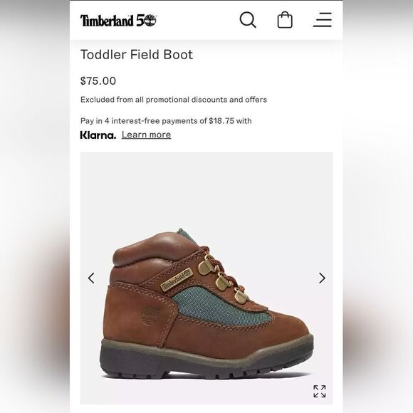 Timberland Toddler Field Boots - Picture 10 of 10